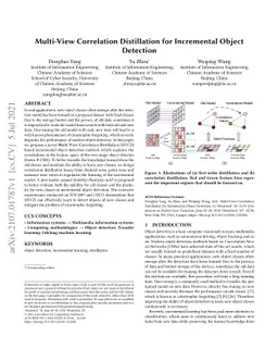 Multi-View Correlation Distillation for Incremental Object Detection