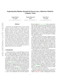 Exploring Data Pipelines through the Process Lens: a Reference Model
  forComputer Vision