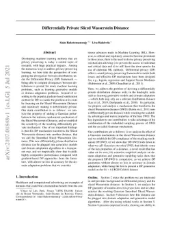Differentially Private Sliced Wasserstein Distance