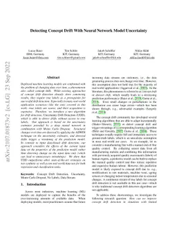 Detecting Concept Drift With Neural Network Model Uncertainty
