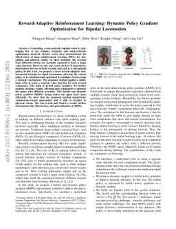 Reward-Adaptive Reinforcement Learning: Dynamic Policy Gradient
  Optimization for Bipedal Locomotion