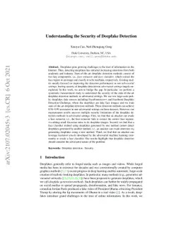 Understanding the Security of Deepfake Detection