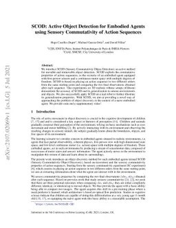 SCOD: Active Object Detection for Embodied Agents using Sensory
  Commutativity of Action Sequences