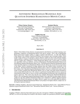 Antithetic Riemannian Manifold And Quantum-Inspired Hamiltonian Monte
  Carlo