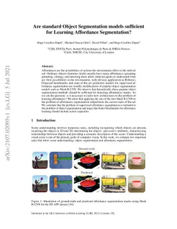 Are standard Object Segmentation models sufficient for Learning
  Affordance Segmentation?