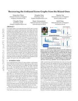 Recovering the Unbiased Scene Graphs from the Biased Ones