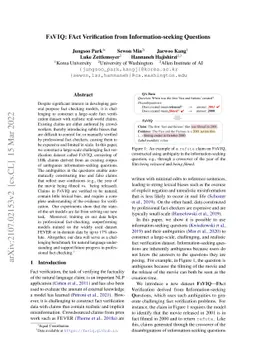 FaVIQ: FAct Verification from Information-seeking Questions