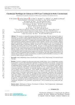 Morphological Classification of Galaxies in S-PLUS using an Ensemble of
  Convolutional Networks