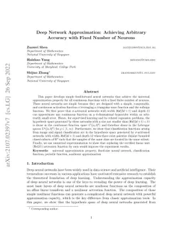 Deep Network Approximation: Achieving Arbitrary Accuracy with Fixed
  Number of Neurons