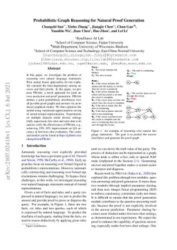 Probabilistic Graph Reasoning for Natural Proof Generation