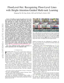 FloorLevel-Net: Recognizing Floor-Level Lines with
  Height-Attention-Guided Multi-task Learning