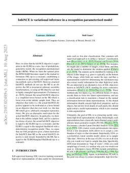 InfoNCE is variational inference in a recognition parameterised model