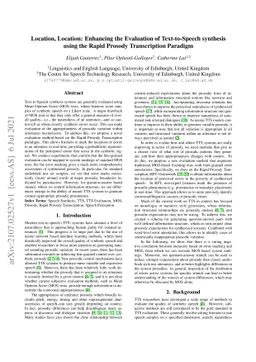 Location, Location: Enhancing the Evaluation of Text-to-Speech Synthesis
  Using the Rapid Prosody Transcription Paradigm