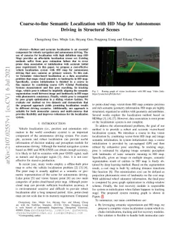 Coarse-to-fine Semantic Localization with HD Map for Autonomous Driving
  in Structural Scenes