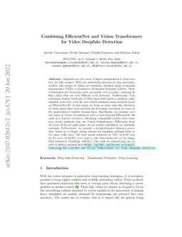 Combining EfficientNet and Vision Transformers for Video Deepfake
  Detection