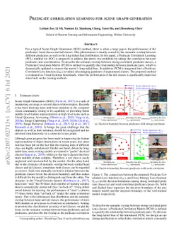 Predicate correlation learning for scene graph generation