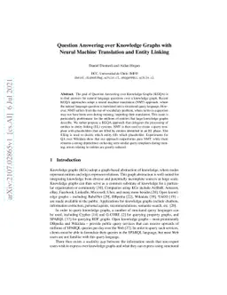 Question Answering over Knowledge Graphs with Neural Machine Translation
  and Entity Linking