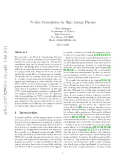 Particle Convolution for High Energy Physics