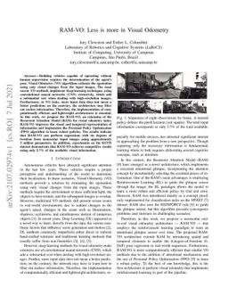 RAM-VO: Less is more in Visual Odometry