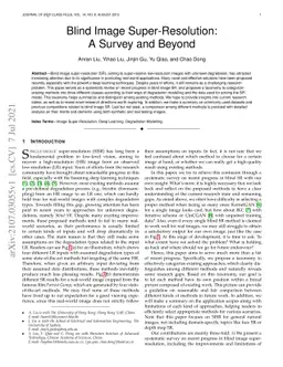 Blind Image Super-Resolution: A Survey and Beyond