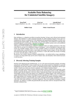 Scalable Data Balancing for Unlabeled Satellite Imagery