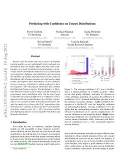 Predicting with Confidence on Unseen Distributions