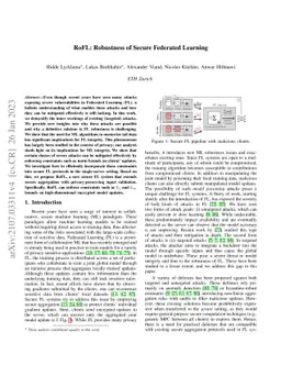 RoFL: Robustness of Secure Federated Learning