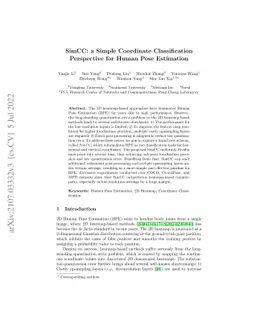 SimCC: a Simple Coordinate Classification Perspective for Human Pose
  Estimation