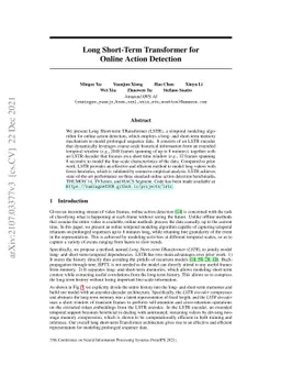 Long Short-Term Transformer for Online Action Detection
