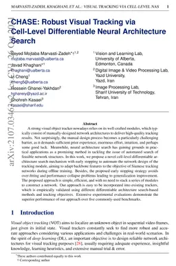 CHASE: Robust Visual Tracking via Cell-Level Differentiable Neural
  Architecture Search