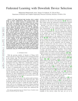 Federated Learning with Downlink Device Selection