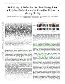 Rethinking of Pedestrian Attribute Recognition: A Reliable Evaluation
  under Zero-Shot Pedestrian Identity Setting