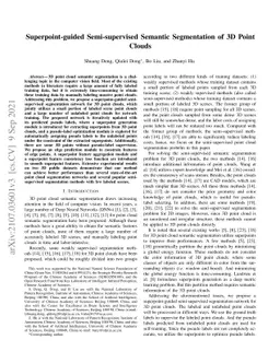 Superpoint-guided Semi-supervised Semantic Segmentation of 3D Point
  Clouds