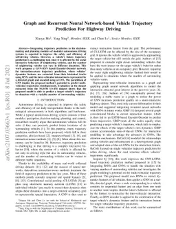 Graph and Recurrent Neural Network-based Vehicle Trajectory Prediction
  For Highway Driving