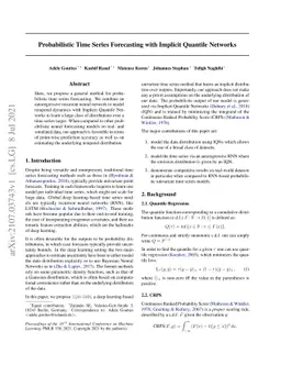 Probabilistic Time Series Forecasting with Implicit Quantile Networks