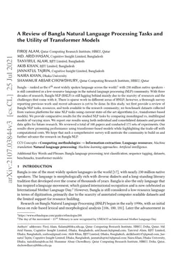 A Review of Bangla Natural Language Processing Tasks and the Utility of
  Transformer Models