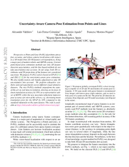 Uncertainty-Aware Camera Pose Estimation from Points and Lines