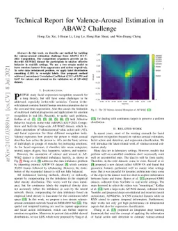 Technical Report for Valence-Arousal Estimation in ABAW2 Challenge