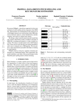 PKSpell: Data-Driven Pitch Spelling and Key Signature Estimation
