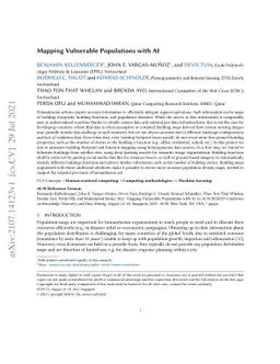 Mapping Vulnerable Populations with AI