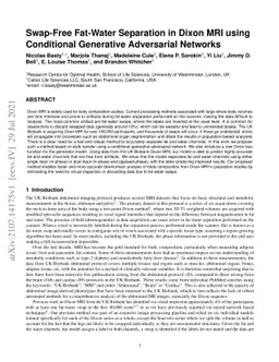 Swap-Free Fat-Water Separation in Dixon MRI using Conditional Generative
  Adversarial Networks