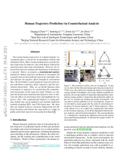Human Trajectory Prediction via Counterfactual Analysis