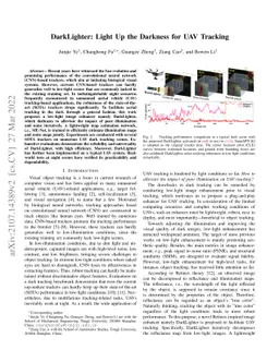 DarkLighter: Light Up the Darkness for UAV Tracking