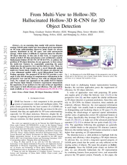 From Multi-View to Hollow-3D: Hallucinated Hollow-3D R-CNN for 3D Object
  Detection