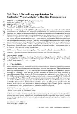 Talk2Data: A Natural Language Interface for Exploratory Visual Analysis
  via Question Decomposition