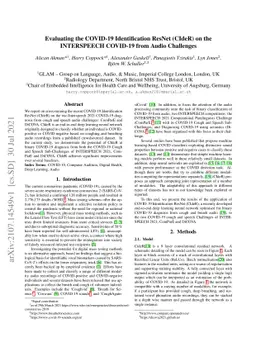 Evaluating the COVID-19 Identification ResNet (CIdeR) on the INTERSPEECH
  COVID-19 from Audio Challenges