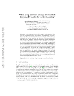 When Deep Learners Change Their Mind: Learning Dynamics for Active
  Learning
