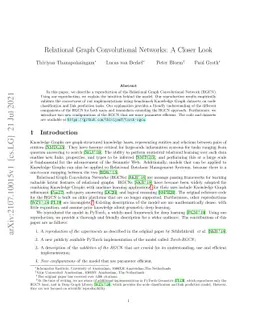 Relational Graph Convolutional Networks: A Closer Look