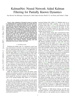 KalmanNet: Neural Network Aided Kalman Filtering for Partially Known
  Dynamics