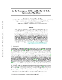 On the Convergence of Prior-Guided Zeroth-Order Optimization Algorithms
